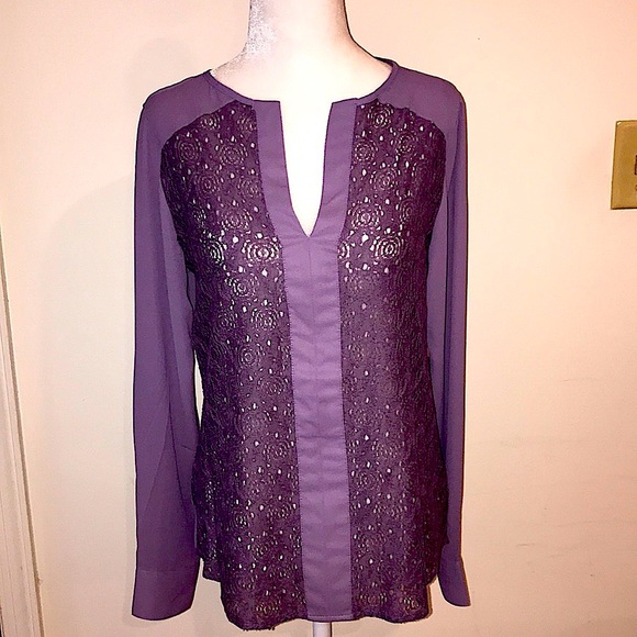 NWT The Limited Blouse w/ Lace Detail - Sz XS - Picture 1 of 8